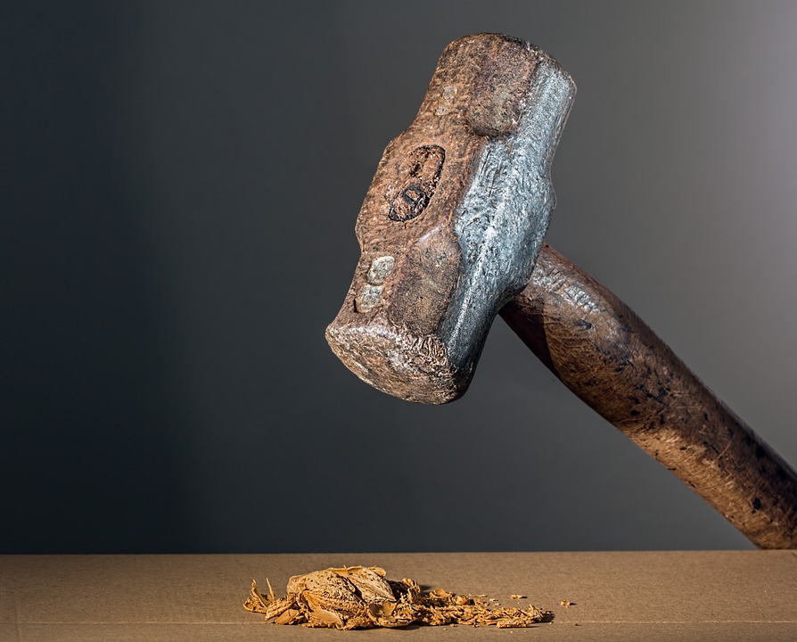 Hammer used for drywall construction