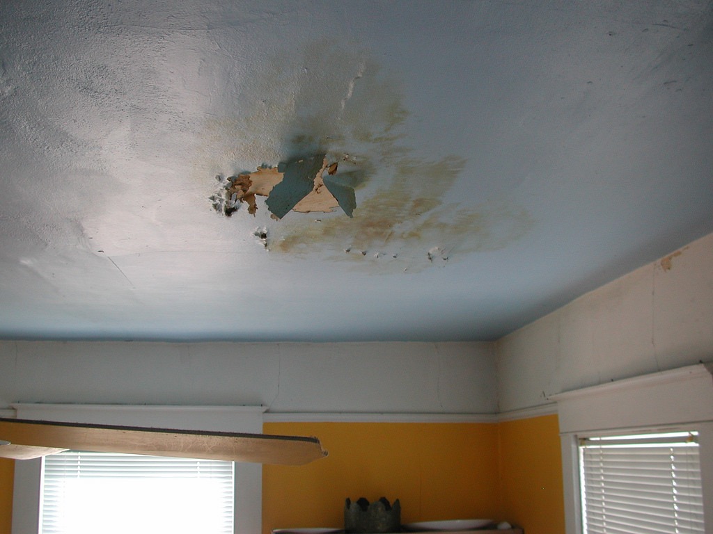 drywall finishing contractors needed for this water damaged ceiling